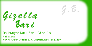 gizella bari business card